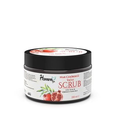 HOMM LİFE NAR ÇEKİRDEĞİ YAĞLI BİTKİ TANECİKLİ SCRUB 250 ML